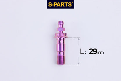 SPARTS M10 Dual-Hole Brake Line & Bleeder Bolt P1.0 / P1.25 Titanium Alloy | Motorcycle Brake Upgrade