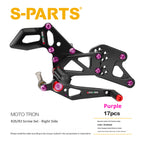 SPARTS Yamaha R25/R3 MOTO TRON Foot Pegs Titanium Screw Modification Kit
