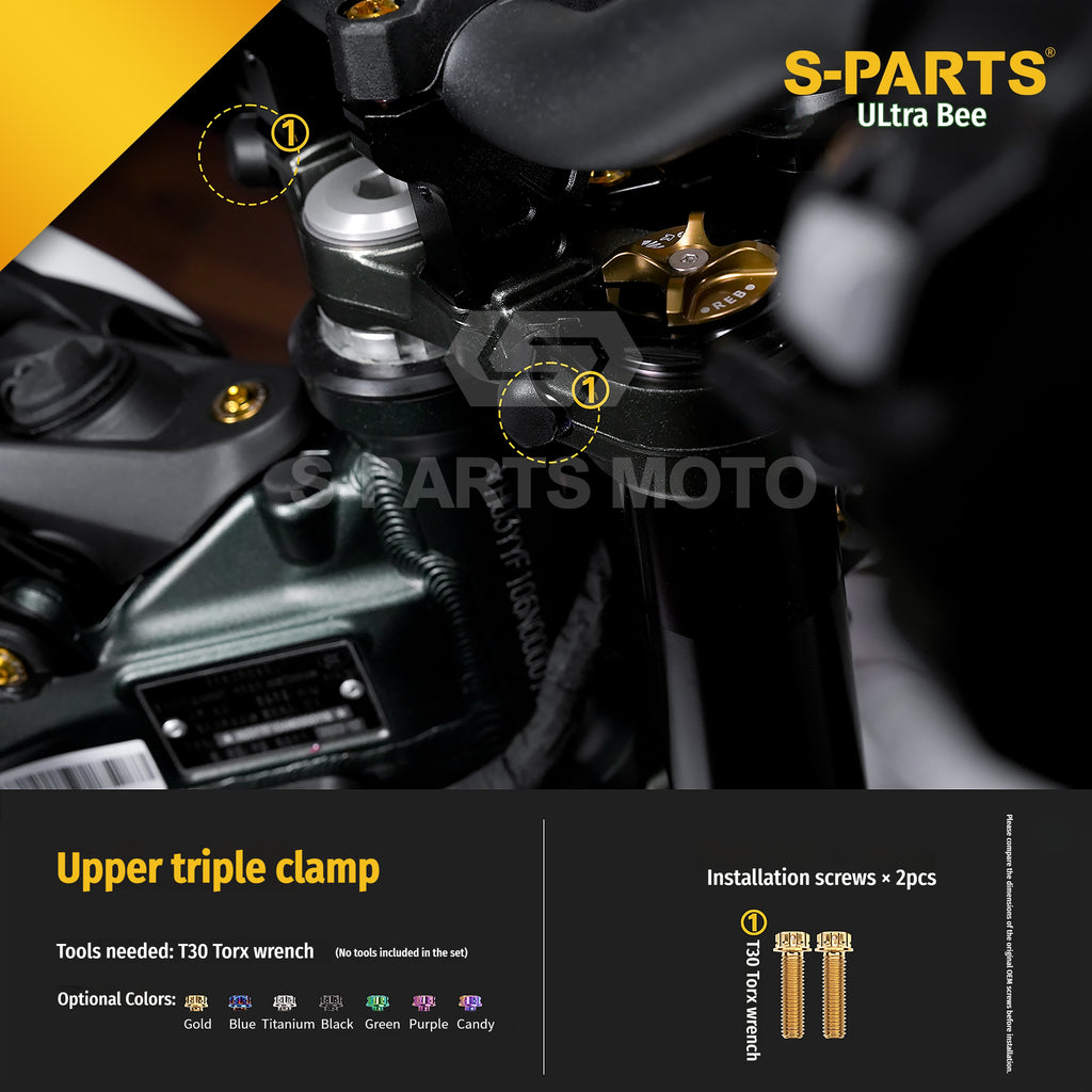 SPARTS Titanium Bolt Kit for Ultra Bee | Full Motorcycle Upgrade Set