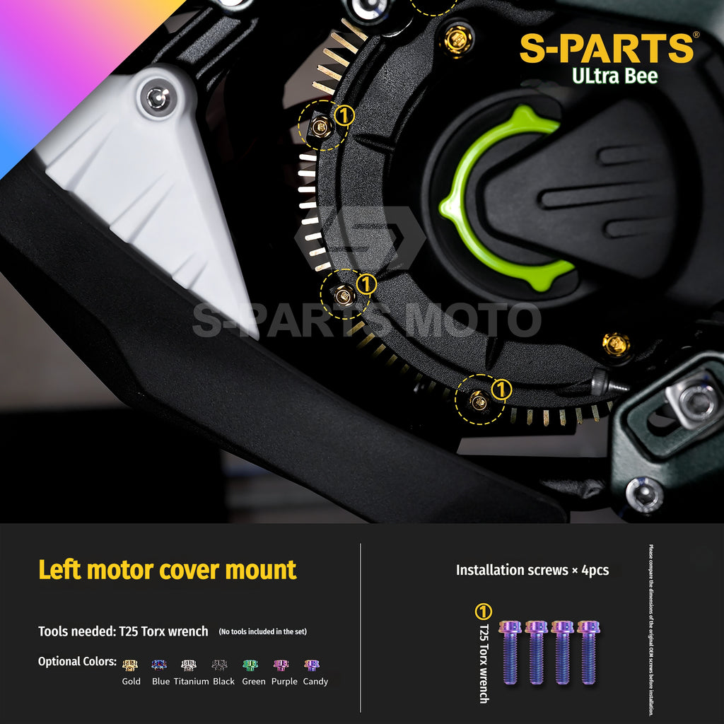 SPARTS Titanium Bolt Kit for Ultra Bee | Full Motorcycle Upgrade Set