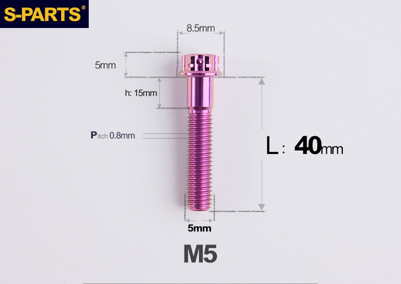 SPARTS M5 Titanium Bolt A3 Series – Motorcycle & E-Bike Upgrade Screws