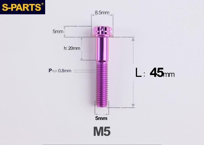 SPARTS M5 Titanium Bolt A3 Series – Motorcycle & E-Bike Upgrade Screws