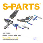 SPARTS Gilles Foot Peg Titanium Bolt Kit for BMW S1000RR – Luxembourg Edition