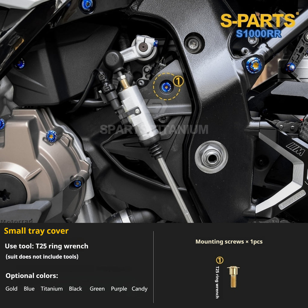 SPARTS TC4 Titanium Bolt Kit Compatible with BMW S1000RR — Full Motorcycle Upgrade Fastener Set