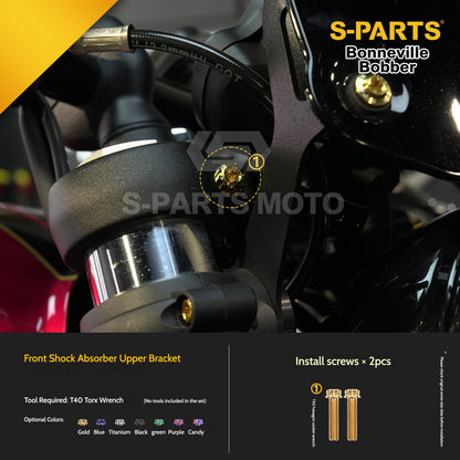 SPARTS Titanium Set Screws for Triumph Bonneville Bobber Motorcycle Modification