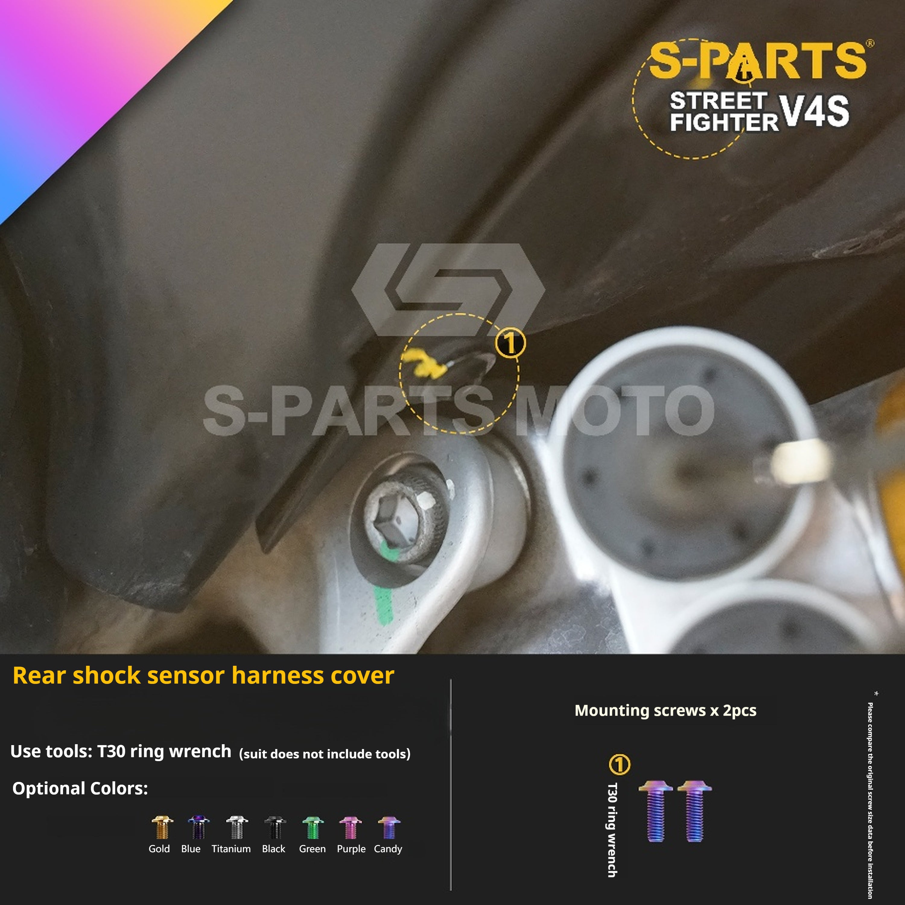 SPARTS Titanium Bolt Kit for Ducati Streetfighter V4S