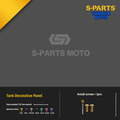 SPARTS Yamaha MT-09 Titanium Bolt Kit | TC4 Grade Motorcycle Fasteners