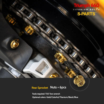 SPARTS Titanium Fastener Bolts for Triumph Trident 660 Motorcycle Modification