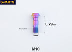 SPARTS M10 Double Banjo Bolt Faceted Design Titanium Bolt for Motorcycle Brake Calipers