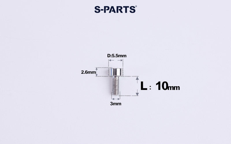 SPARTS M3 L6-20 Classic Button Head Titanium Color Titanium Bolt
