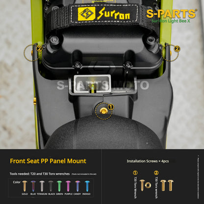 S-PARTS TC4 Titanium Full Bolt Kit for Sur-Ron Light Bee X (2025 Model)