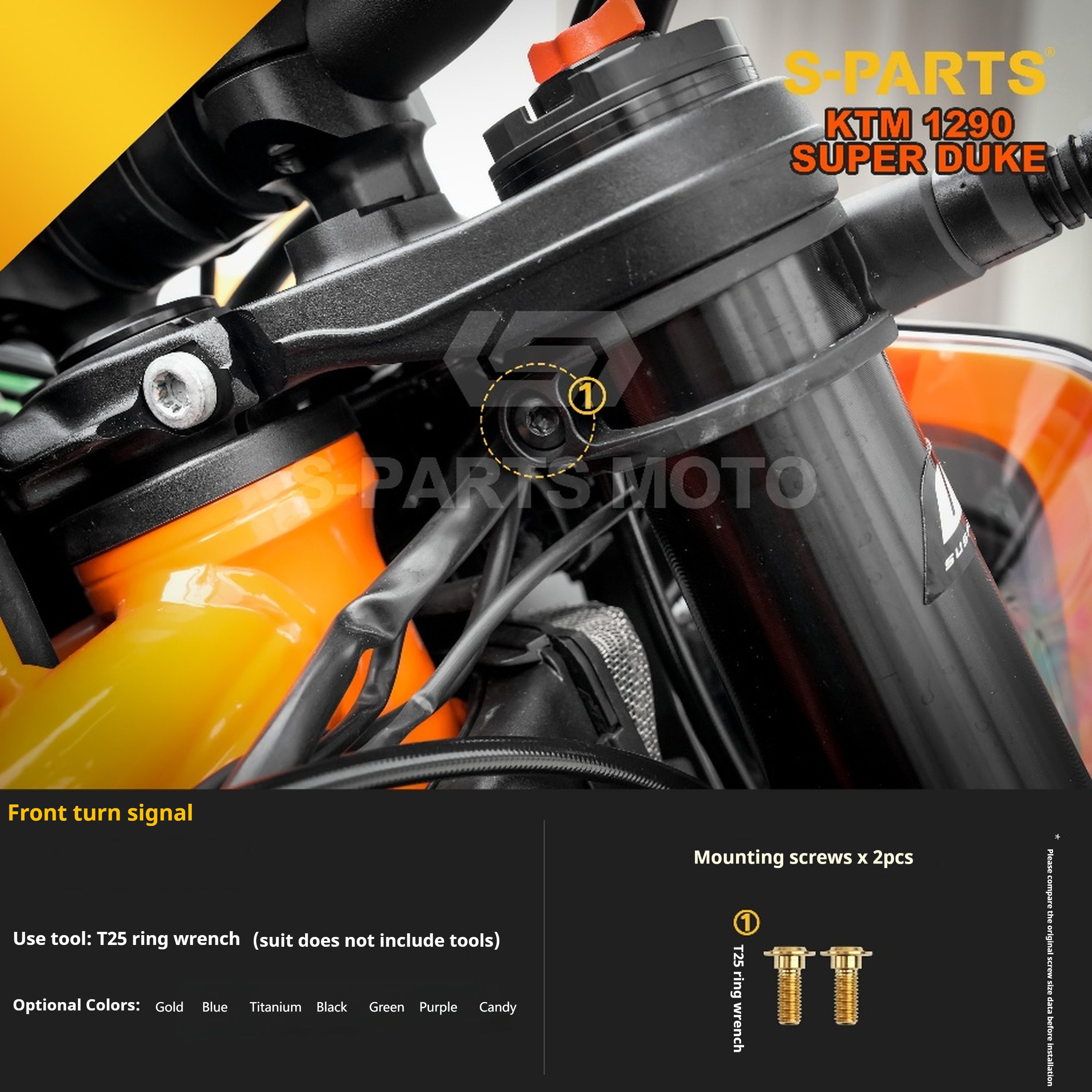 SPARTS KTM Super Duke 1290 · Full TC4 Titanium Bolt Kit｜Motorcycle Upgrade Set