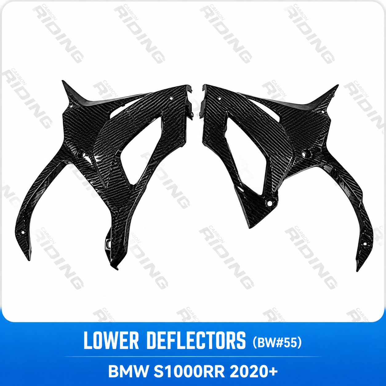 BMW S1000RR 2023-2024 Carbon Fiber Fairing Kit 3K Carbon Fiber Bodywork Panels Custom Racing Graphics
