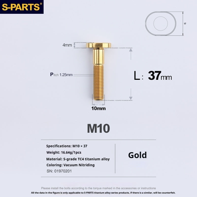 SPARTS Titanium Rear Sprocket Fixing Bolts for KTM 1290 ADV – Custom Upgrade Kit