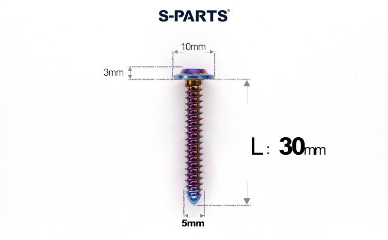 SPARTS Button Head M5×L10-35 Titanium Screws Self-Tapping Bolt