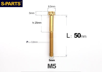 SPARTS M5 Titanium Bolt A3 Series – Motorcycle & E-Bike Upgrade Screws
