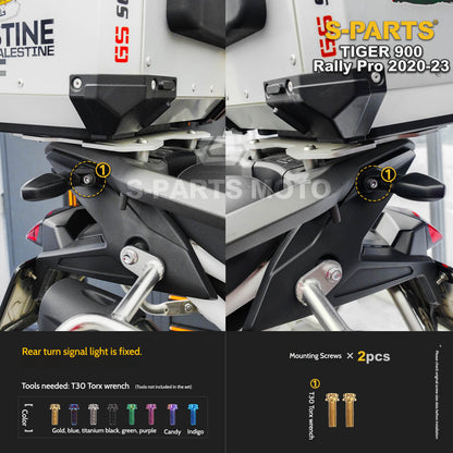 SPARTS Triumph Tiger 900 Rally Pro (2020–2023) Motorcycle Modified Titanium Alloy Bolts