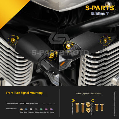 S-parts Titanium Bodywork, Frame & Styling Bolts Kit for BMW R 1250 GS Adventure