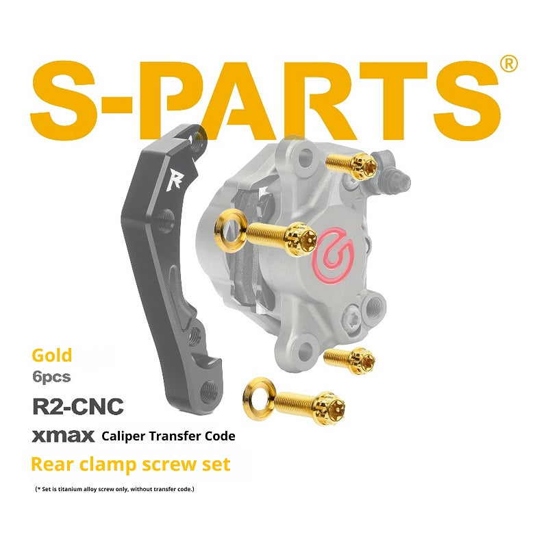 SPARTS Brembo R2 XMAX Caliper Adapter Titanium Bolt Kit