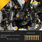 SPARTS BMW RnineT Titanium Alloy Motorcycle Bolt Upgrade Kit