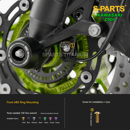 S-PARTS Titanium Fasteners Suspension & Brake System Bolt Kit for Kawasaki Z900