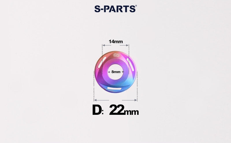 SPARTS M6/M8/M10 Titanium Rotor Washers – Electric & Motorcycle Upgrade