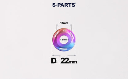 SPARTS M6/M8/M10 Titanium Rotor Washers – Electric & Motorcycle Upgrade