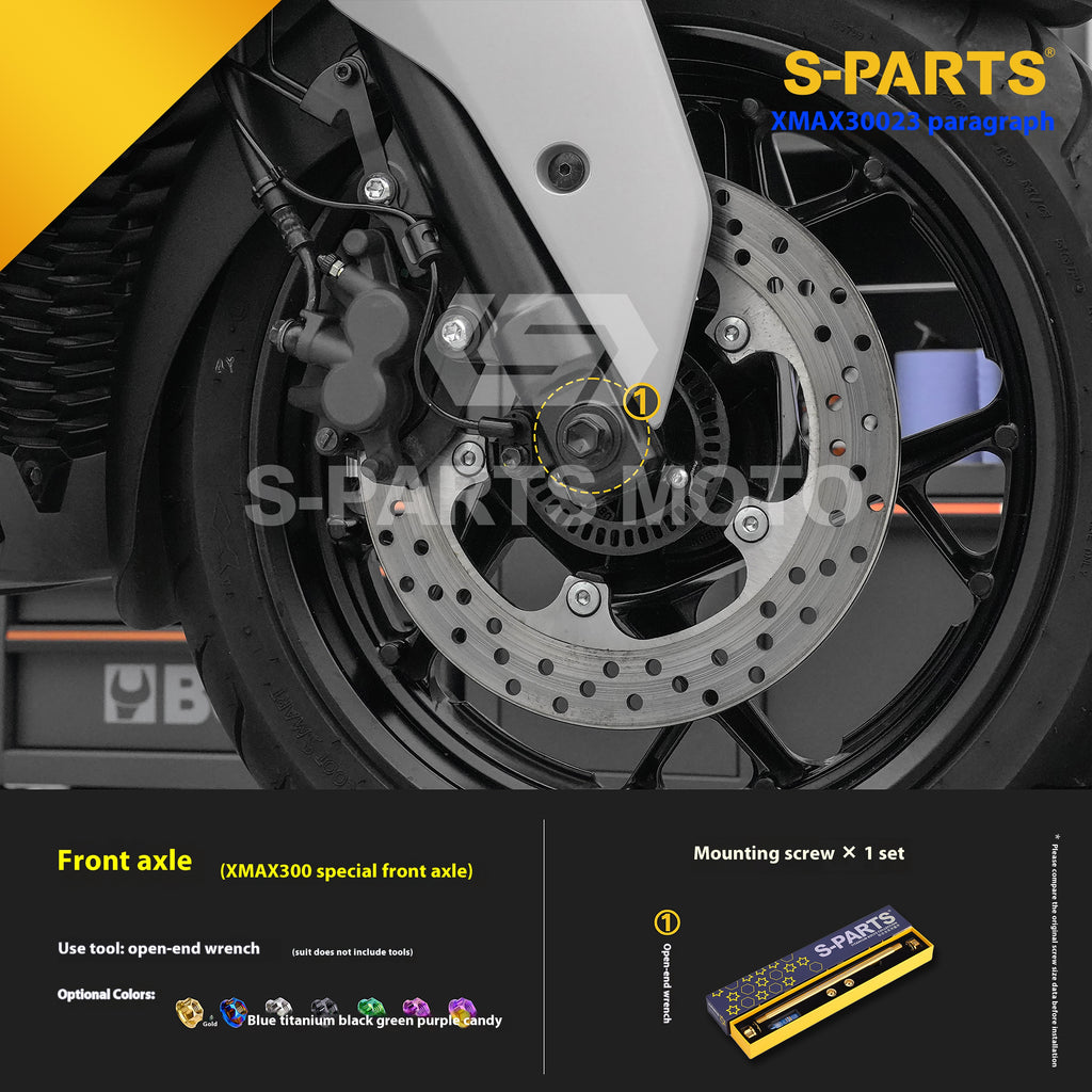 SPARTS Titanium Bolt Set for 2023 XMAX300 – Yamaha Motorcycle Custom Upgrade - 1/2
