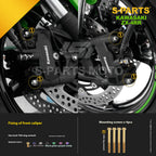 SPARTS TC4 Titanium Bolt Kit for Kawasaki ZX-4RR | Motorcycle Titanium Bolt Upgrade