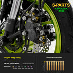 SPARTS TC4 Titanium Bolt Kit for Kawasaki Z900 2021 | Motorcycle Titanium Bolt Upgrade