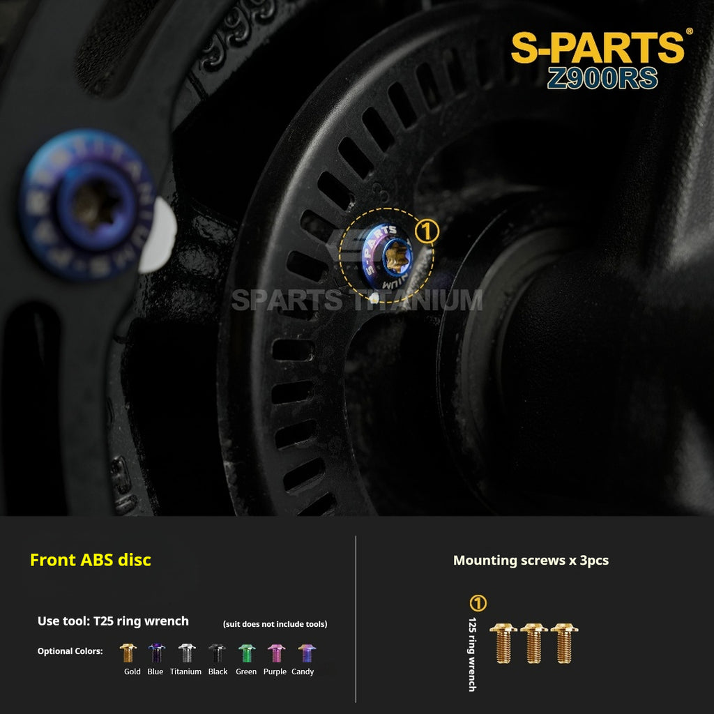 SPARTS Titanium Screw Set for Kawasaki Z900RS – Motorcycle Upgrade Kit