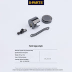 SPARTS Titanium Reservoir Cap Compatible with Brembo Master Cylinder – Separate Small Tank Cover Kit