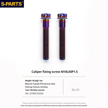 SPARTS Titanium Alloy Lower Caliper Bolt Kit for BREMBO GP4 RX with 100mm Mounting Points