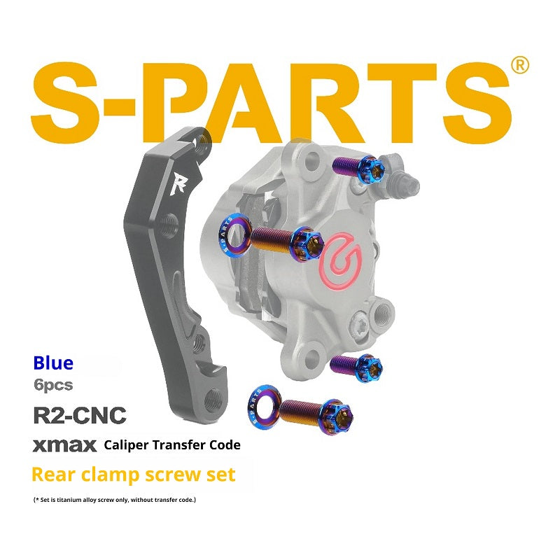 SPARTS Brembo R2 XMAX Caliper Adapter Titanium Bolt Kit