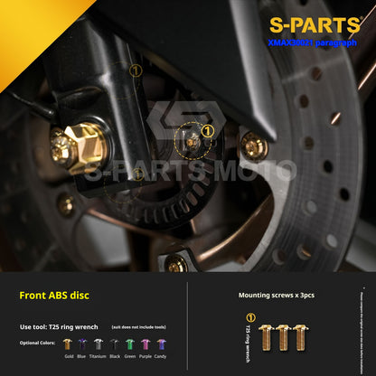 SPARTS 2021 XMAX300 YAMAHA Motorcycle Modified Titanium Alloy Bolts Screws