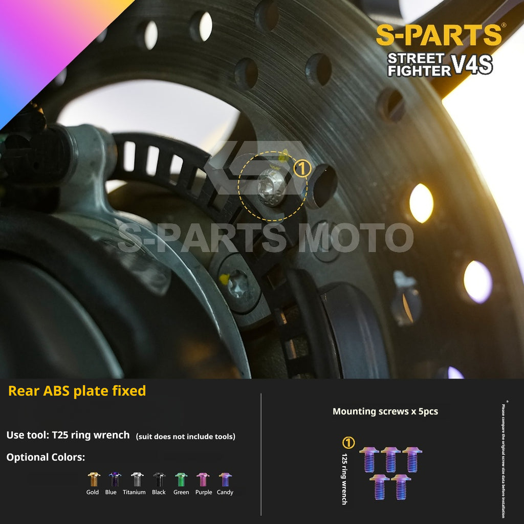 SPARTS Titanium Bolt Kit for Ducati Streetfighter V4S