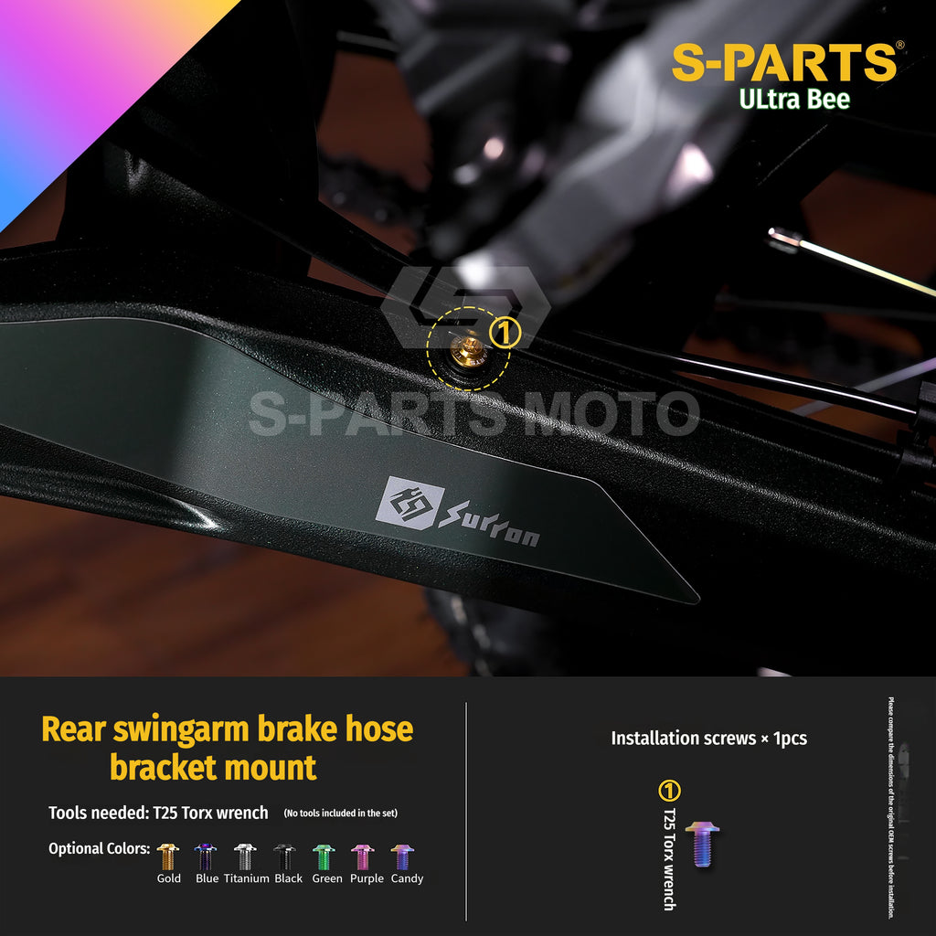 SPARTS Titanium Bolt Kit for Ultra Bee | Full Motorcycle Upgrade Set--candy