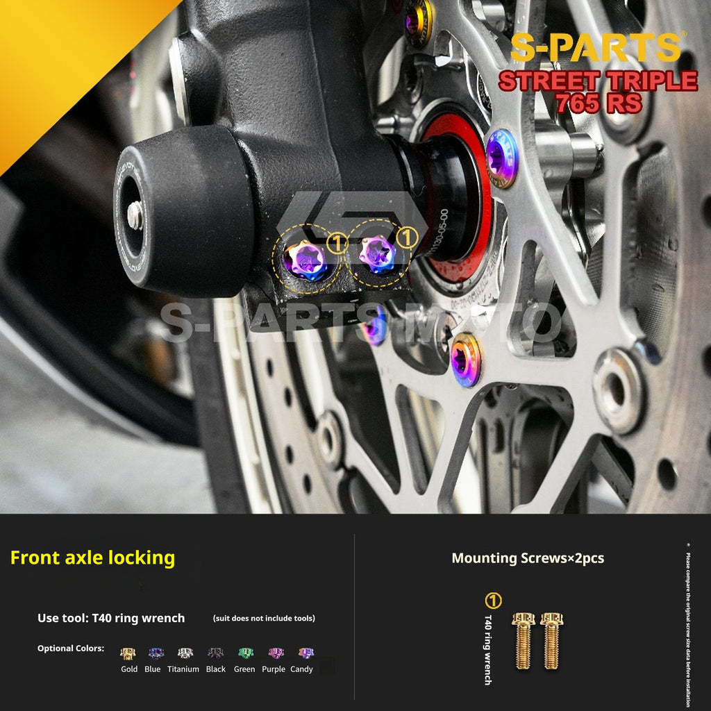 SPARTS Titanium Screw Set for Triumph Street Triple RS –CNC Titanium Upgrade Kit