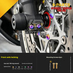 SPARTS Titanium Screw Set for Triumph Street Triple RS –CNC Titanium Upgrade Kit