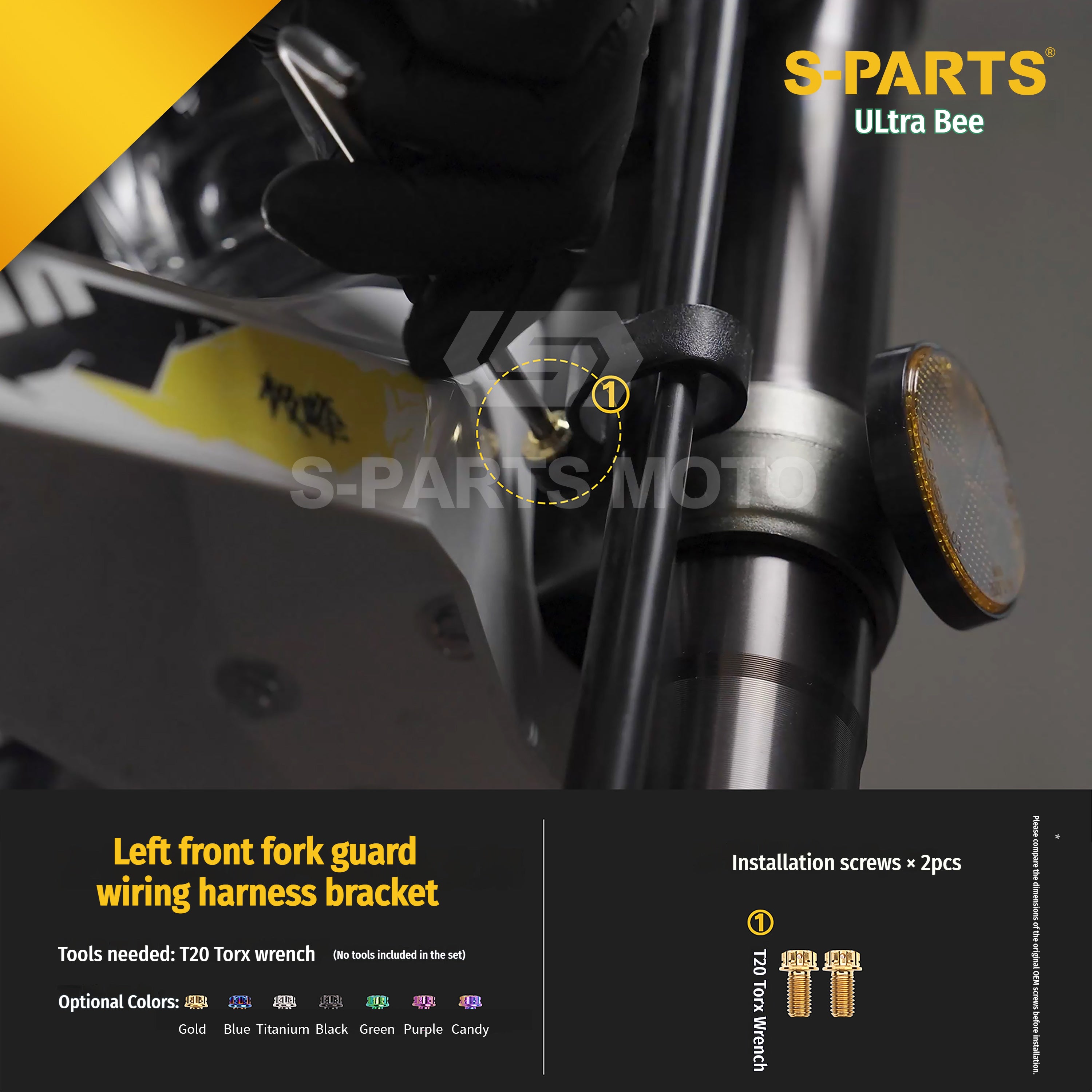 SPARTS Titanium Bolt Kit for Ultra Bee | Full Motorcycle Upgrade Set