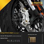 SPARTS TC4 Titanium Bolt Kit Compatible with KTM DUKE 790 – Full Motorcycle Fastener Upgrade