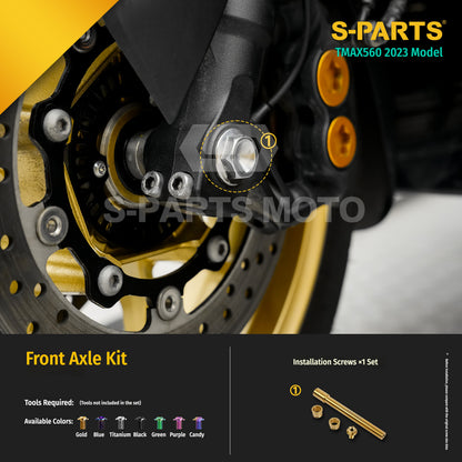 SPARTS Titanium Bolt Kit for Yamaha TMAX560 2023-Front & Cockpit System