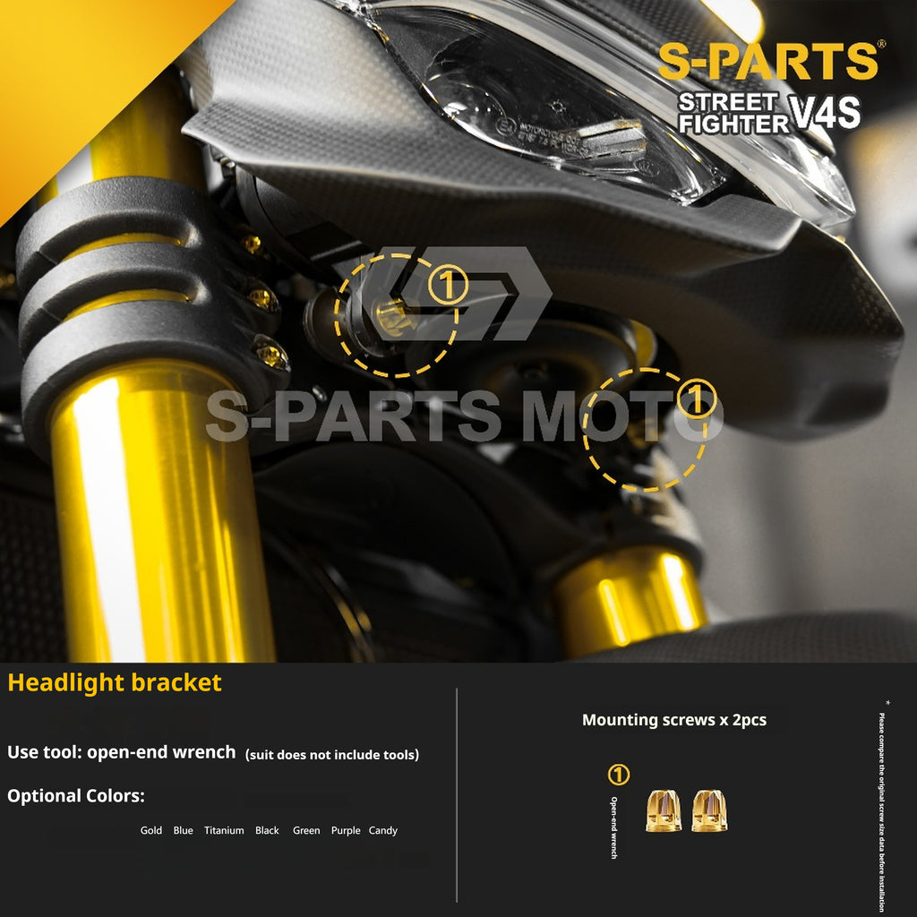 SPARTS Titanium Bolt Kit for Ducati Streetfighter V4S