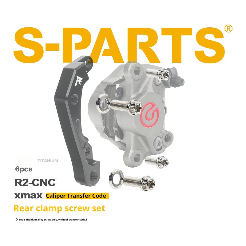 SPARTS Brembo R2 XMAX Caliper Adapter Titanium Bolt Kit