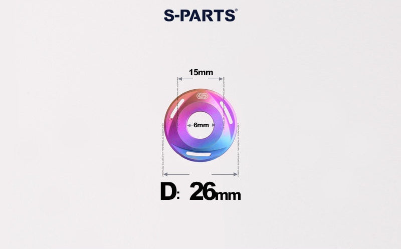 SPARTS M6/M8/M10 Titanium Rotor Washers – Electric & Motorcycle Upgrade