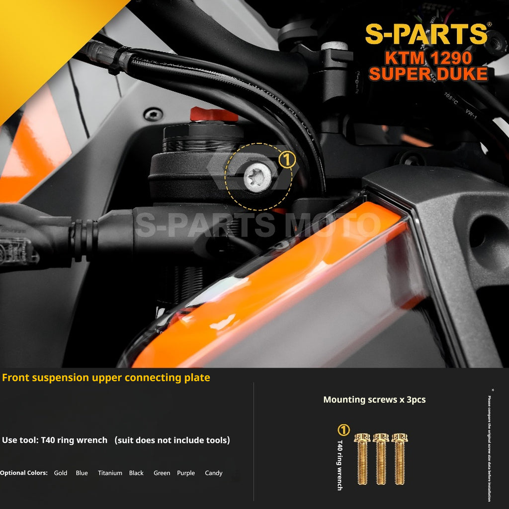 SPARTS KTM Super Duke 1290 · Full TC4 Titanium Bolt Kit｜Motorcycle Upgrade Set