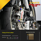 SPARTS Titanium Screw Set for Triumph Street Triple RS –CNC Titanium Upgrade Kit