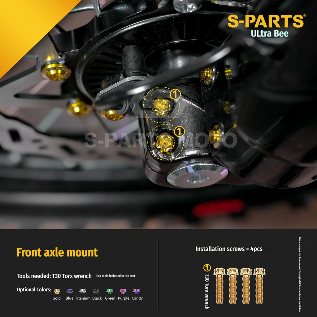 SPARTS Titanium Bolt Kit for Ultra Bee | Full Motorcycle Upgrade Set