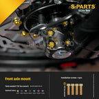SPARTS Titanium Bolt Kit for Ultra Bee | Full Motorcycle Upgrade Set