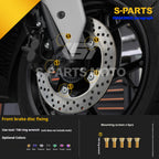 SPARTS Titanium Bolt Set for 2023 XMAX300 | Yamaha Motorcycle Titanium Bolt Upgrade